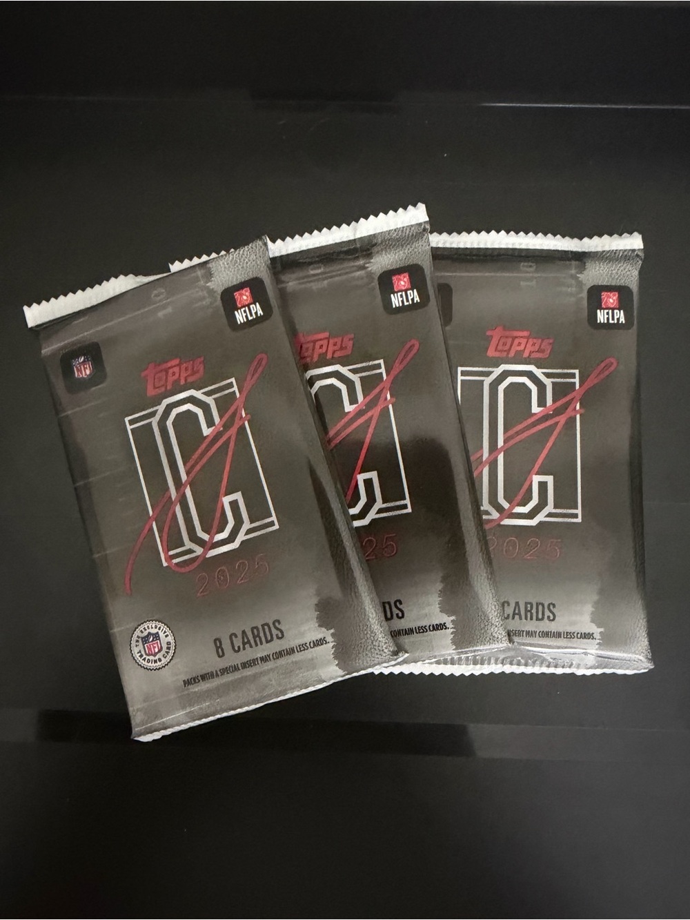 3x Topps 2025 NFL Football TCG - Mega Box Preferred Target Booster Packs